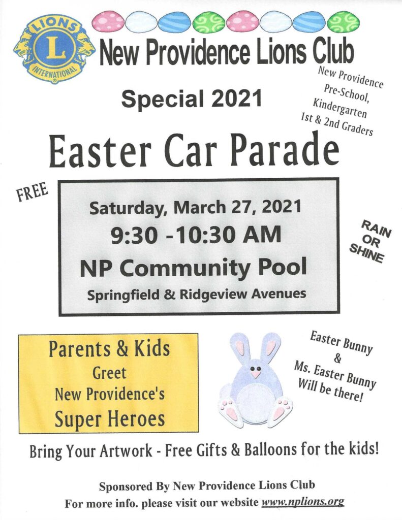 New Providence Lions Club Easter Car Parade