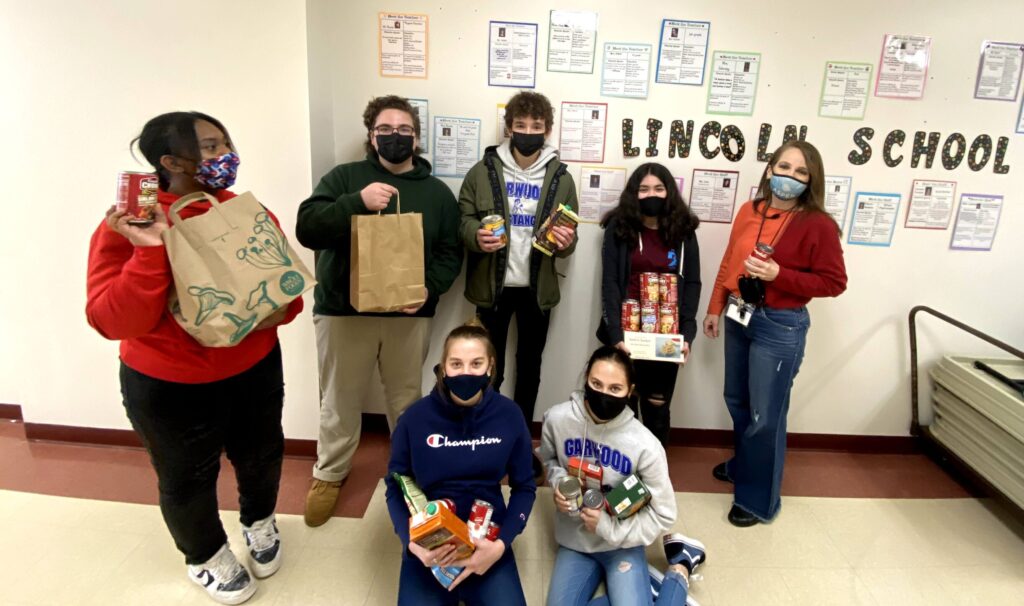 Lincoln School Souper Bowl of Caring Food Drive