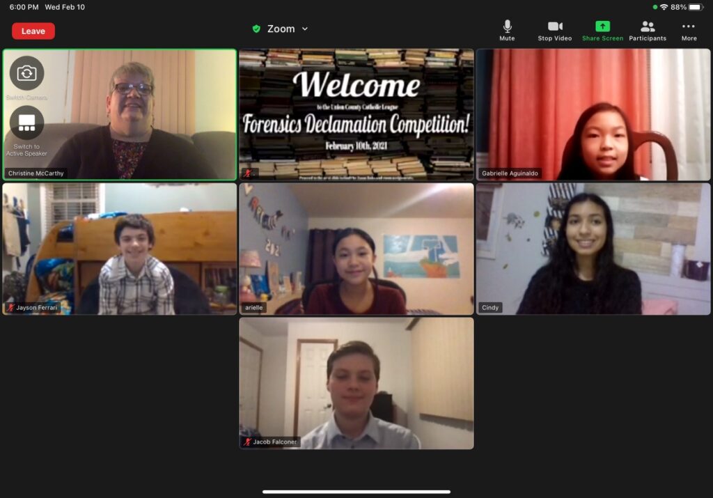 Saint Theresa School Virtual Forensic Meet