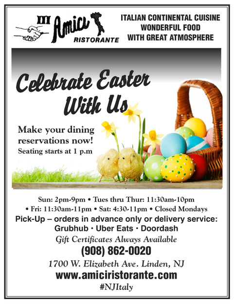 Amici ristorante Easter ad